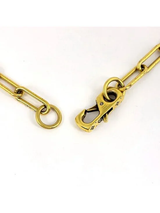 Louis Vuitton Collier LV Flower Necklace Gold Plated - Picture 3 of 6